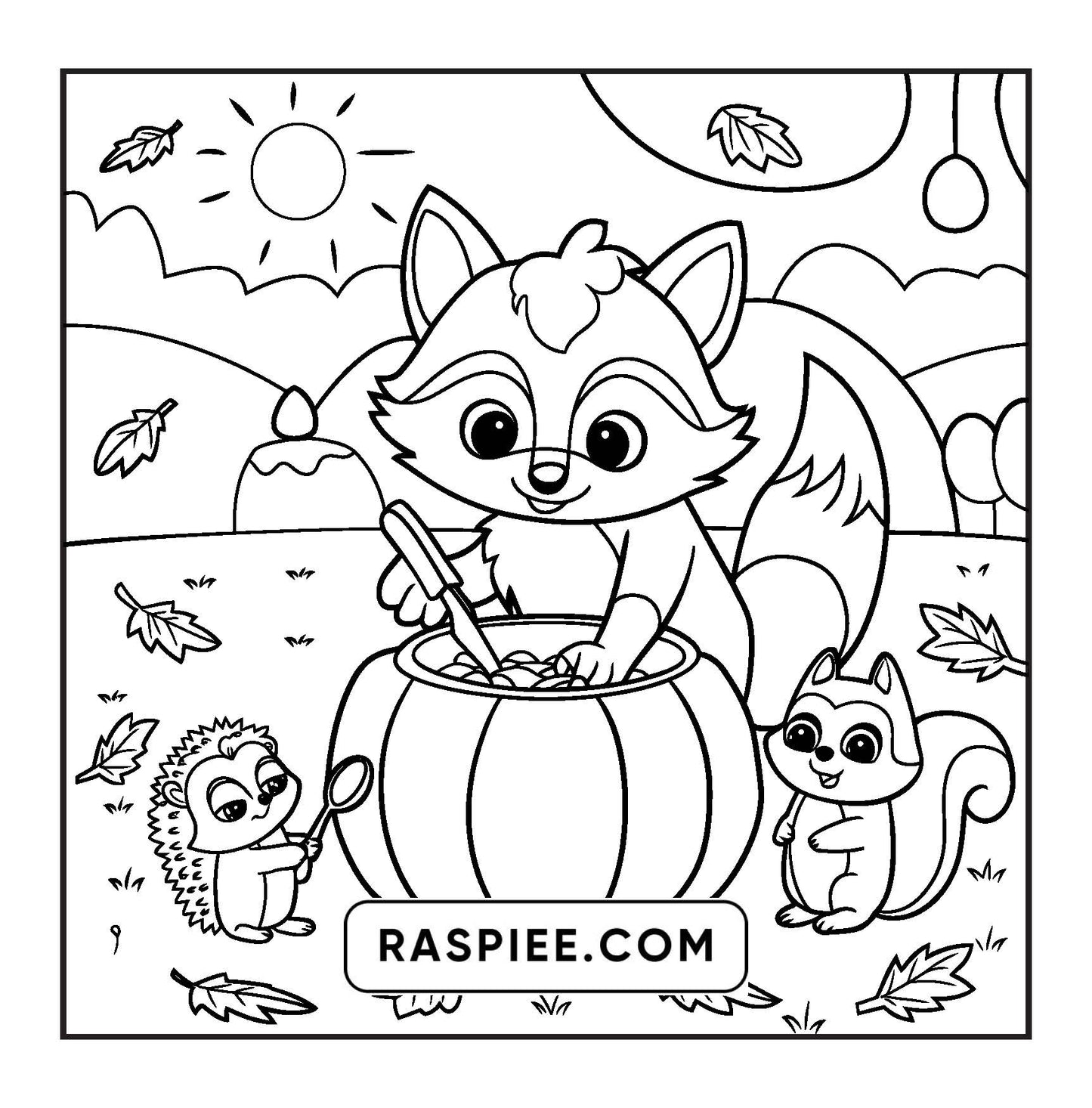 100 Bold and Easy Fluffy Friends Coloring Pages