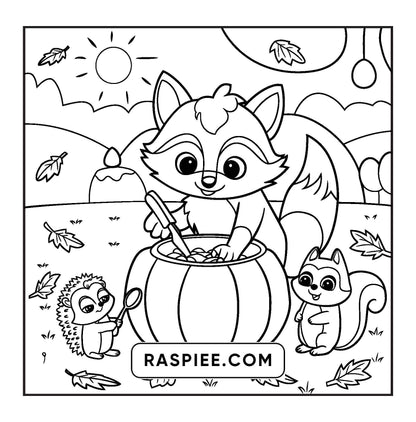100 Bold and Easy Fluffy Friends Coloring Pages