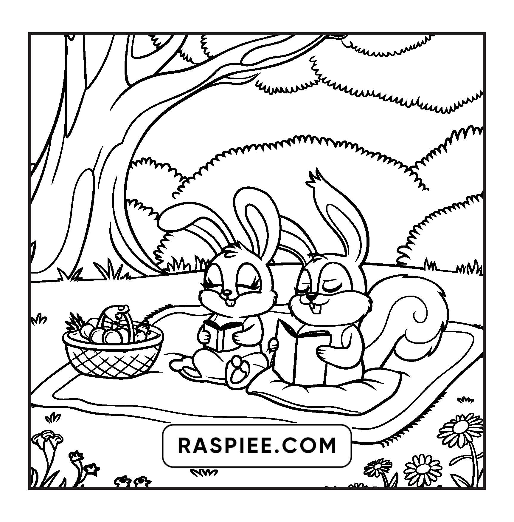 100 Bold and Easy Fluffy Friends Coloring Pages