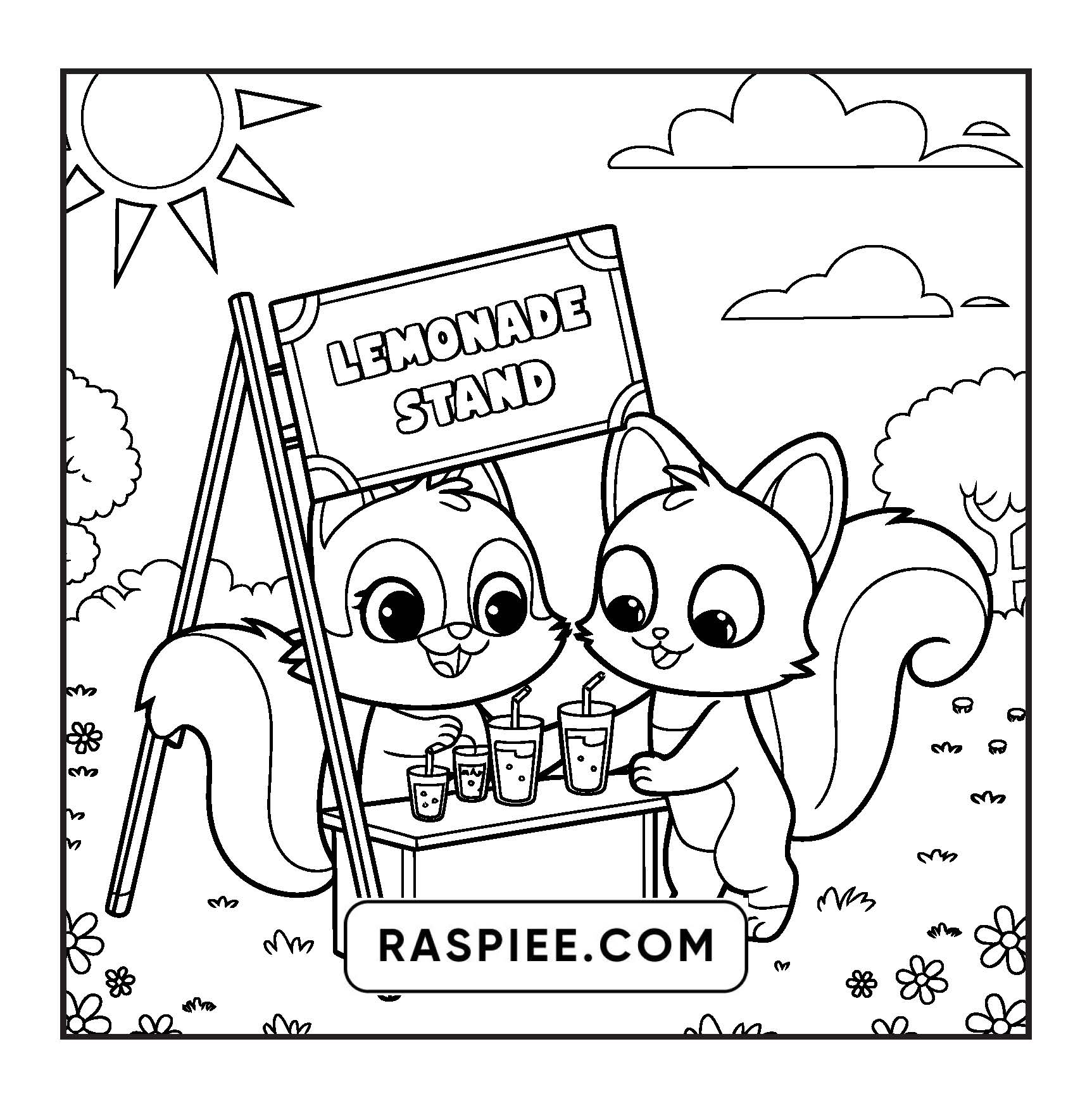 100 Bold and Easy Fluffy Friends Coloring Pages