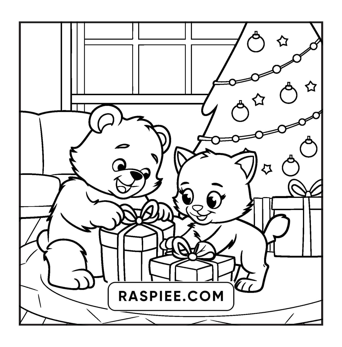 100 Bold and Easy Fluffy Friends Coloring Pages