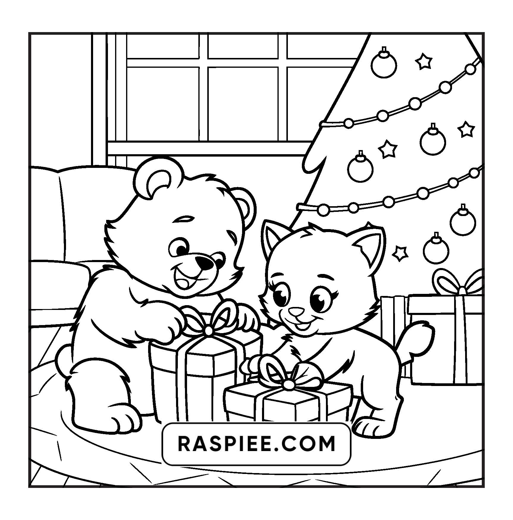 100 Bold and Easy Fluffy Friends Coloring Pages