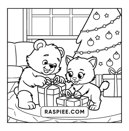 100 Bold and Easy Fluffy Friends Coloring Pages