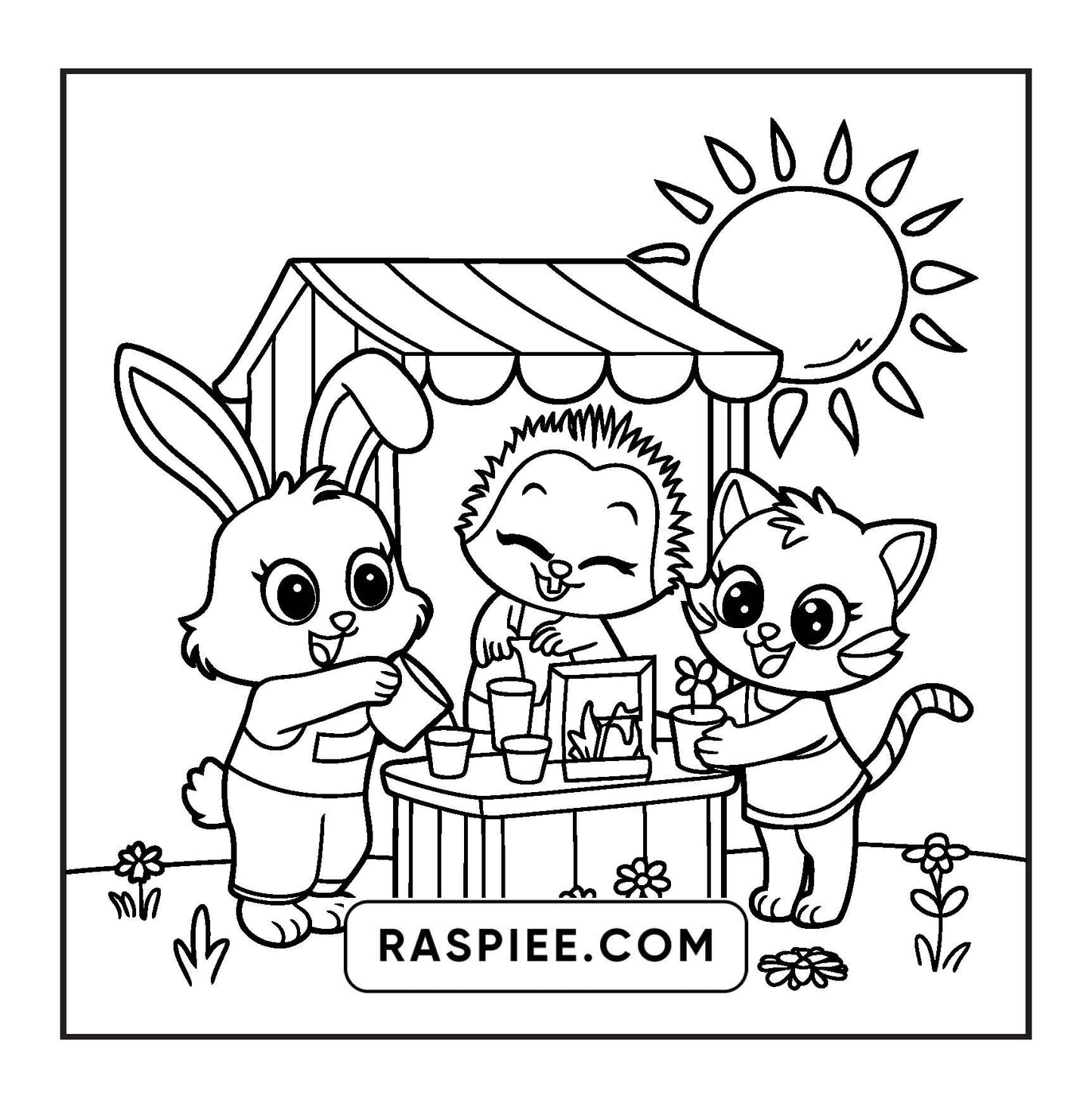 100 Bold and Easy Fluffy Friends Coloring Pages