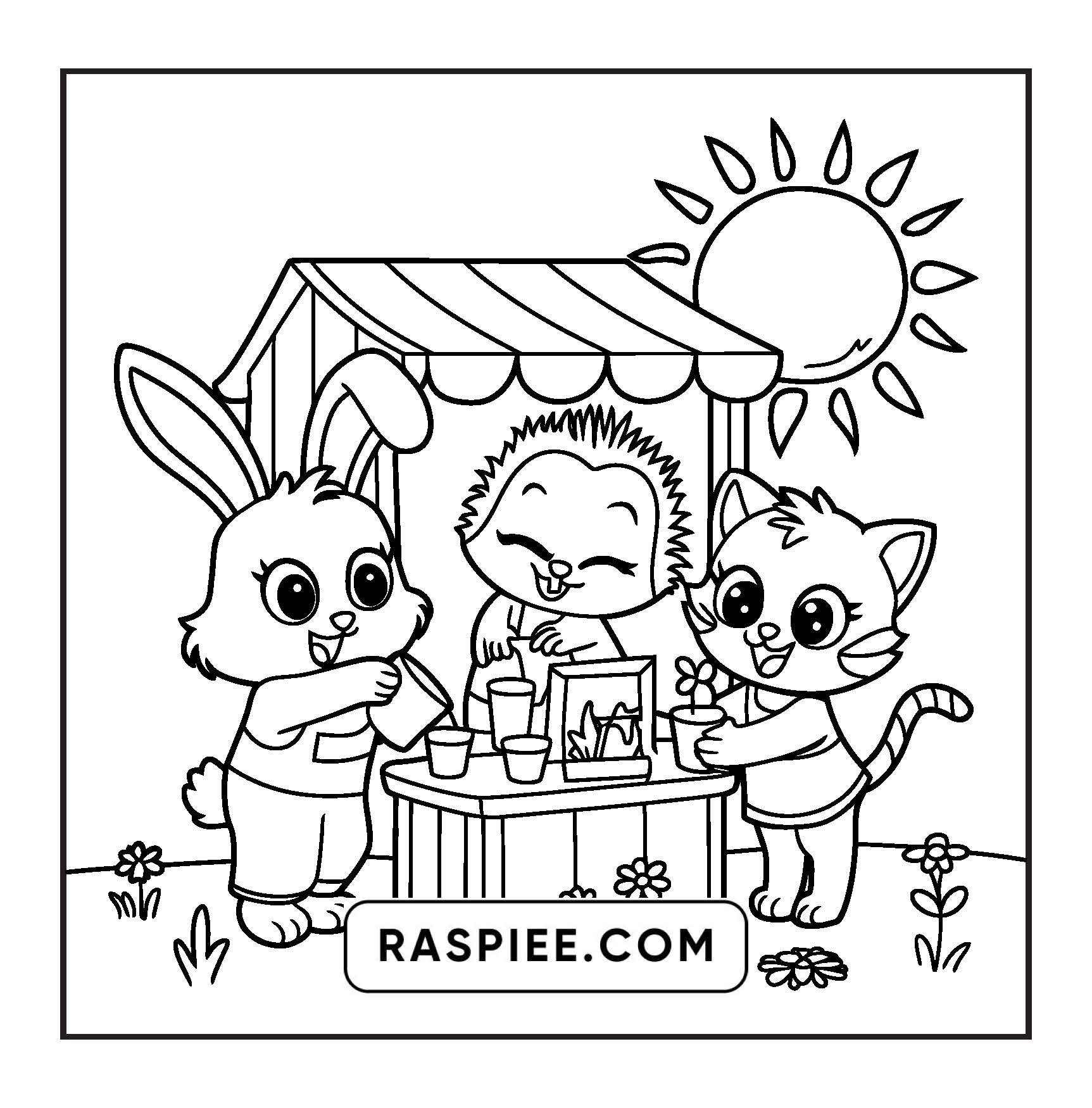 100 Bold and Easy Fluffy Friends Coloring Pages