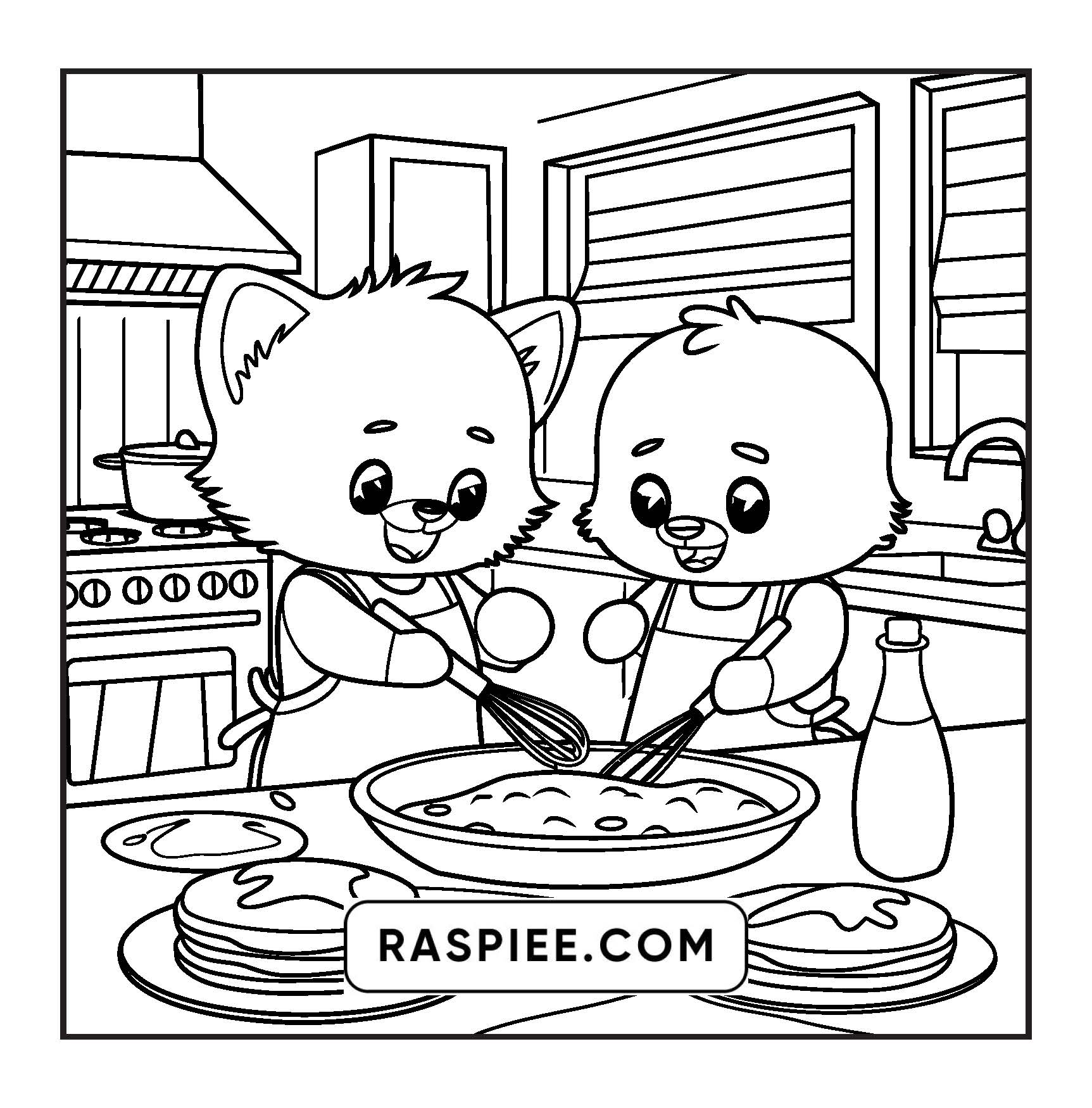 100 Bold and Easy Fluffy Friends Coloring Pages