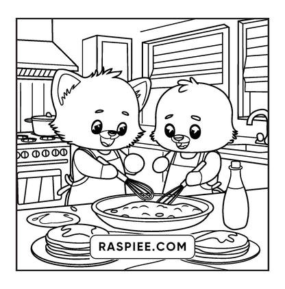 100 Bold and Easy Fluffy Friends Coloring Pages