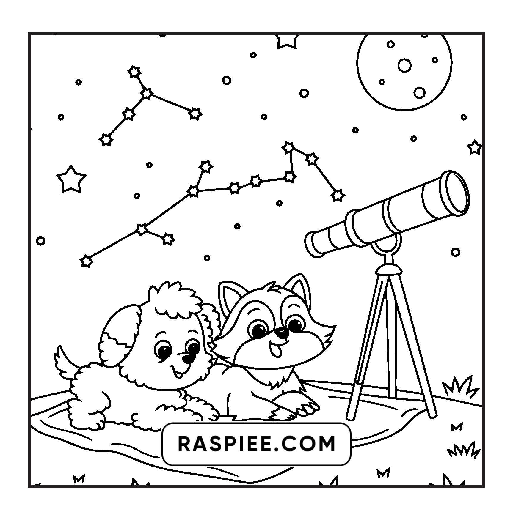 100 Bold and Easy Fluffy Friends Coloring Pages