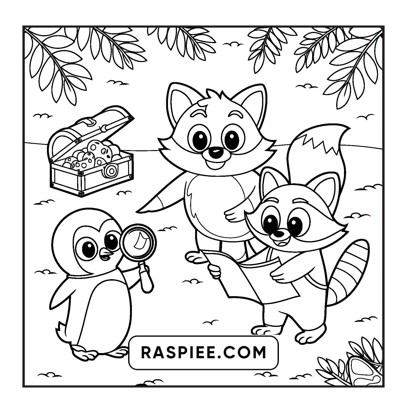 100 Bold and Easy Fluffy Friends Coloring Pages