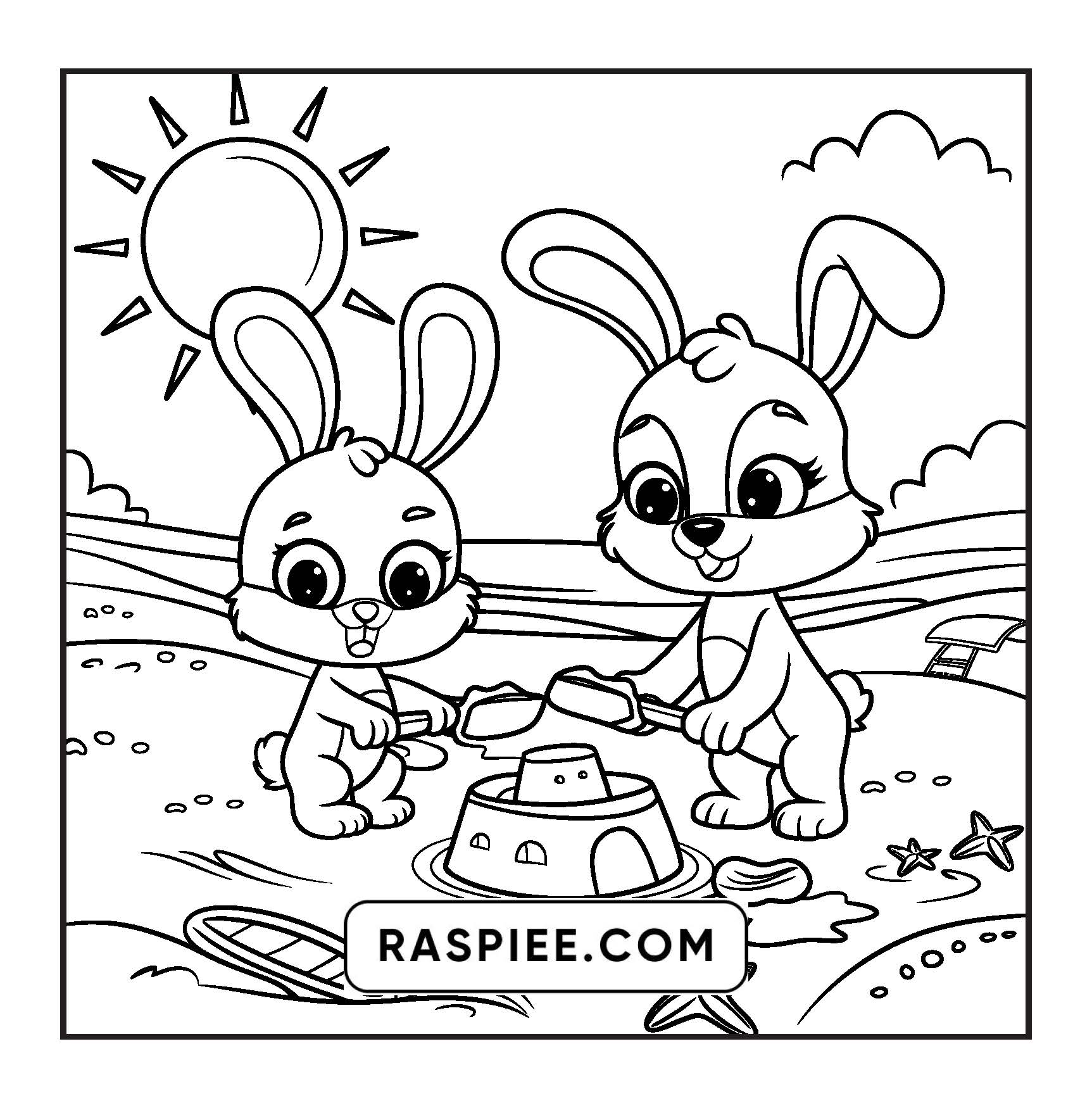 100 Bold and Easy Fluffy Friends Coloring Pages