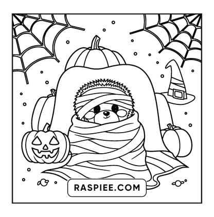 100 Bold and Easy Spooky Times Halloween Coloring Pages