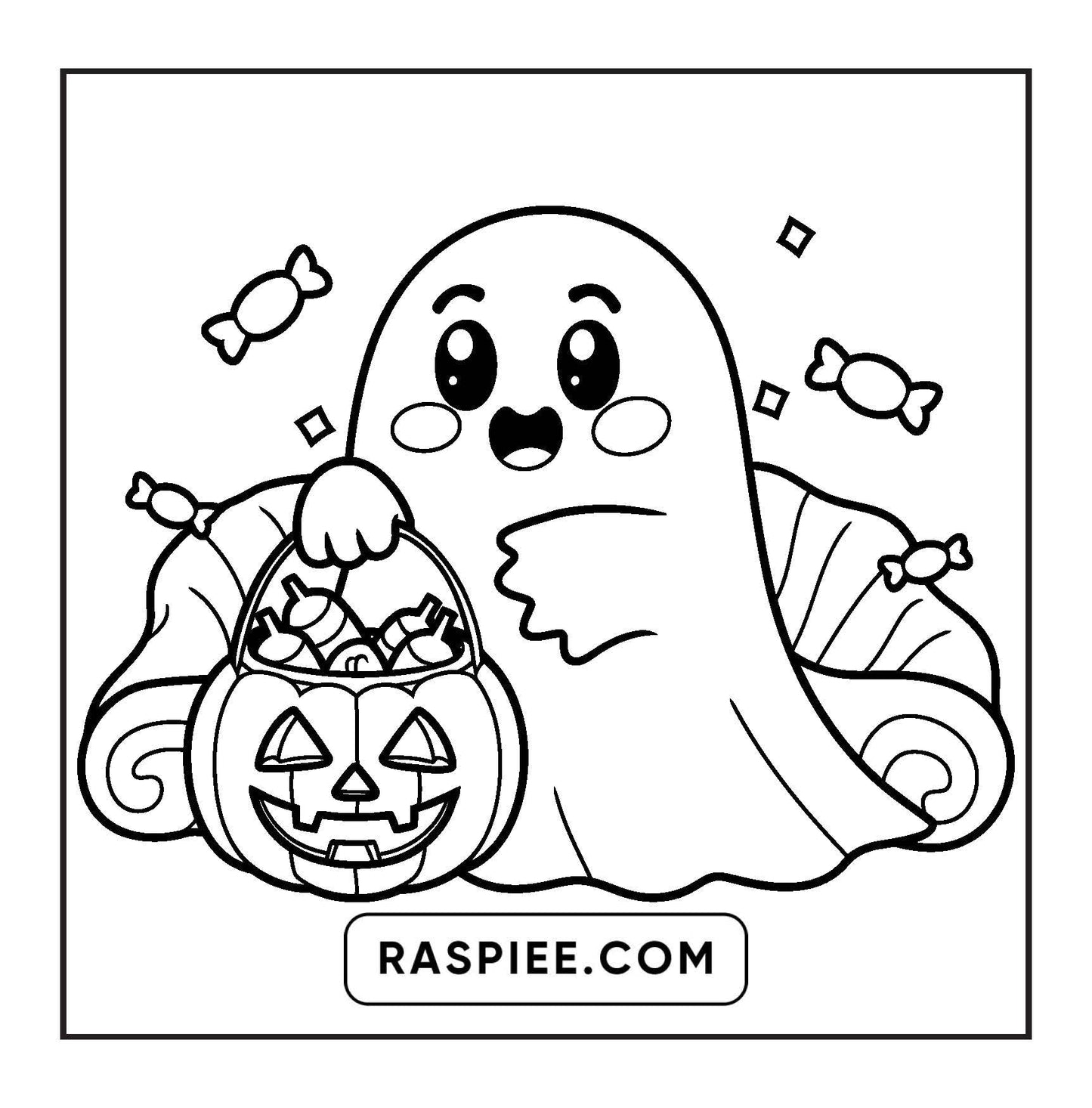100 Bold and Easy Spooky Times Halloween Coloring Pages