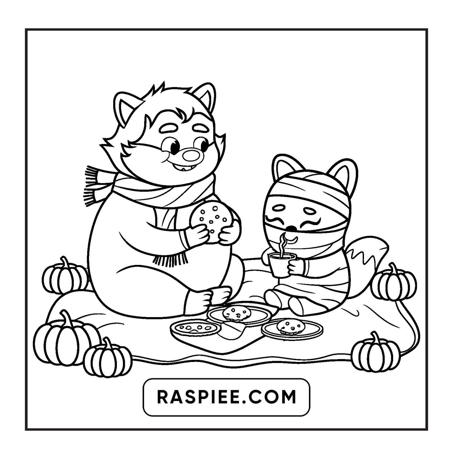 100 Bold and Easy Spooky Times Halloween Coloring Pages
