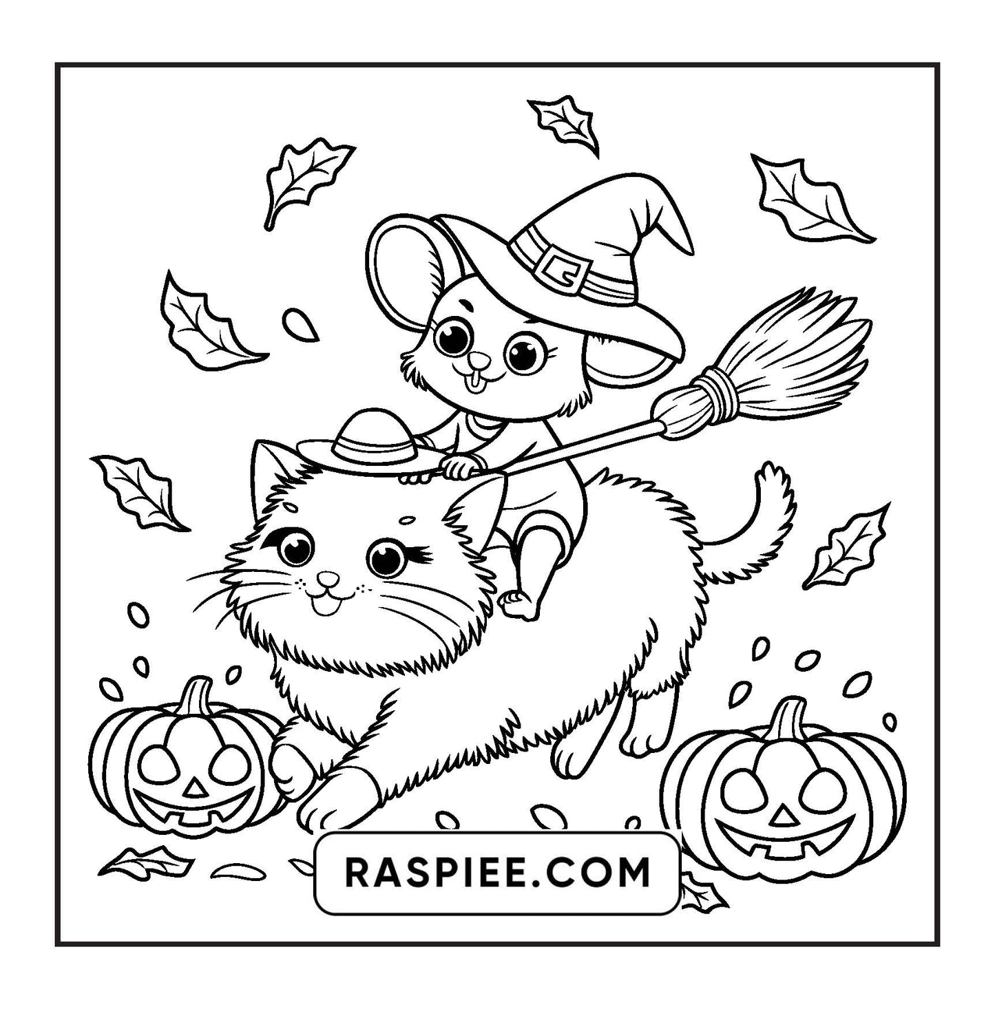 100 Bold and Easy Spooky Times Halloween Coloring Pages