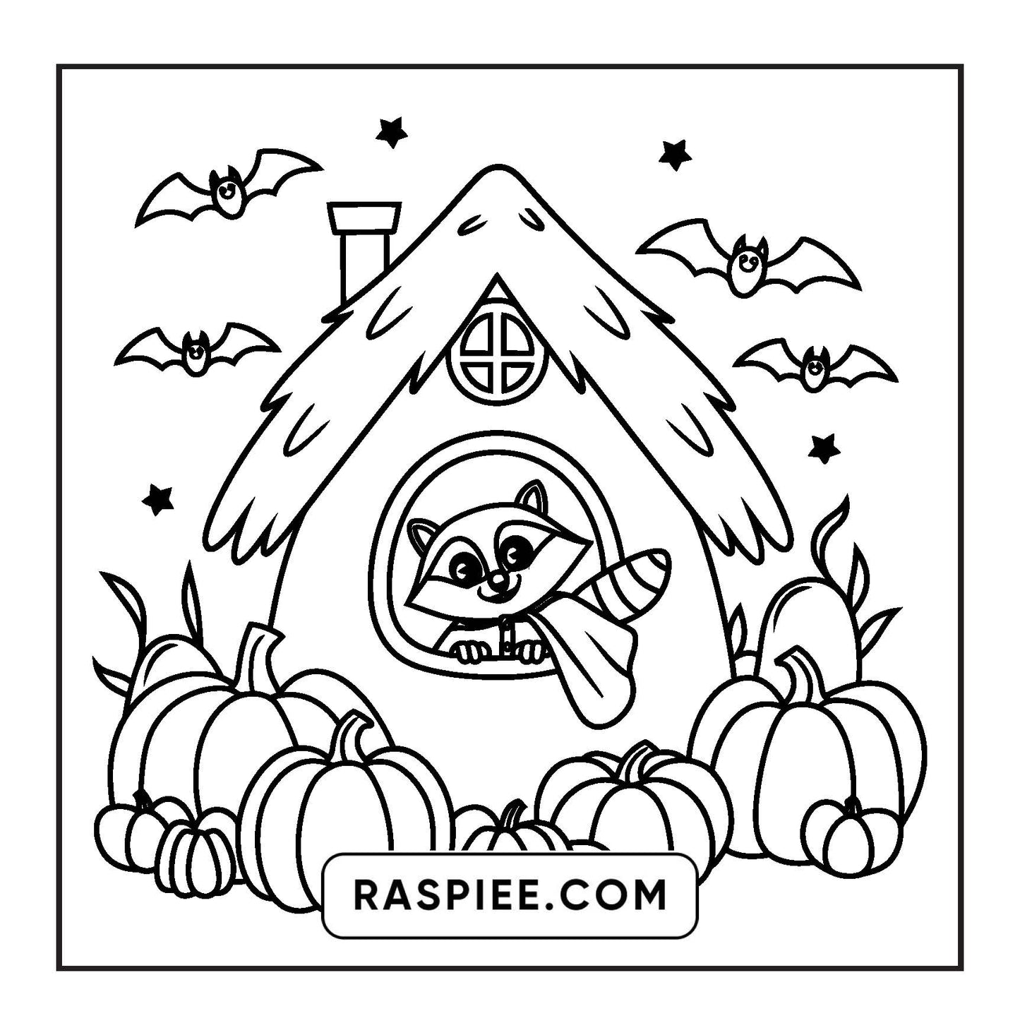 100 Bold and Easy Spooky Times Halloween Coloring Pages