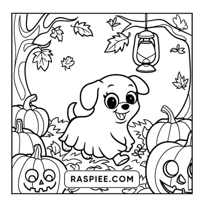 100 Bold and Easy Spooky Times Halloween Coloring Pages