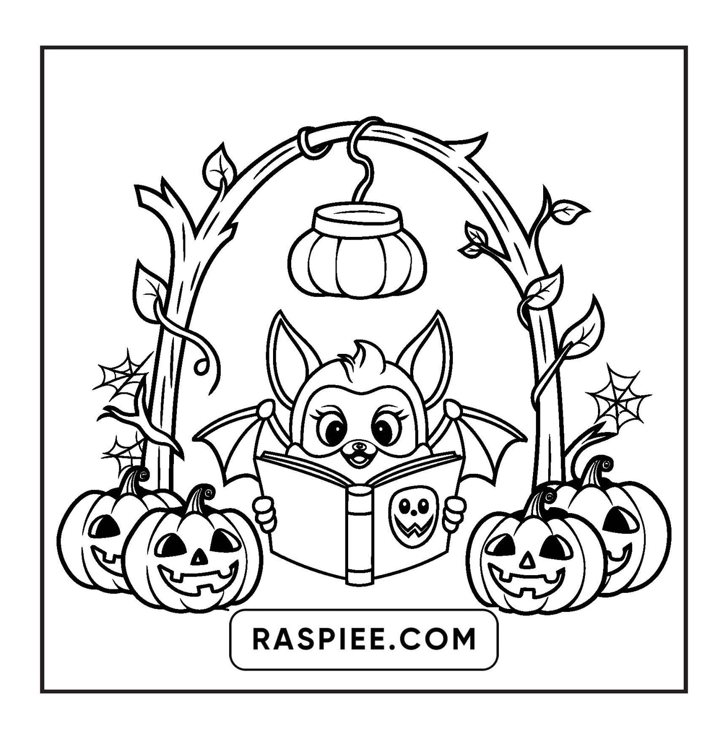 100 Bold and Easy Spooky Times Halloween Coloring Pages