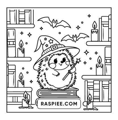 100 Bold and Easy Spooky Times Halloween Coloring Pages
