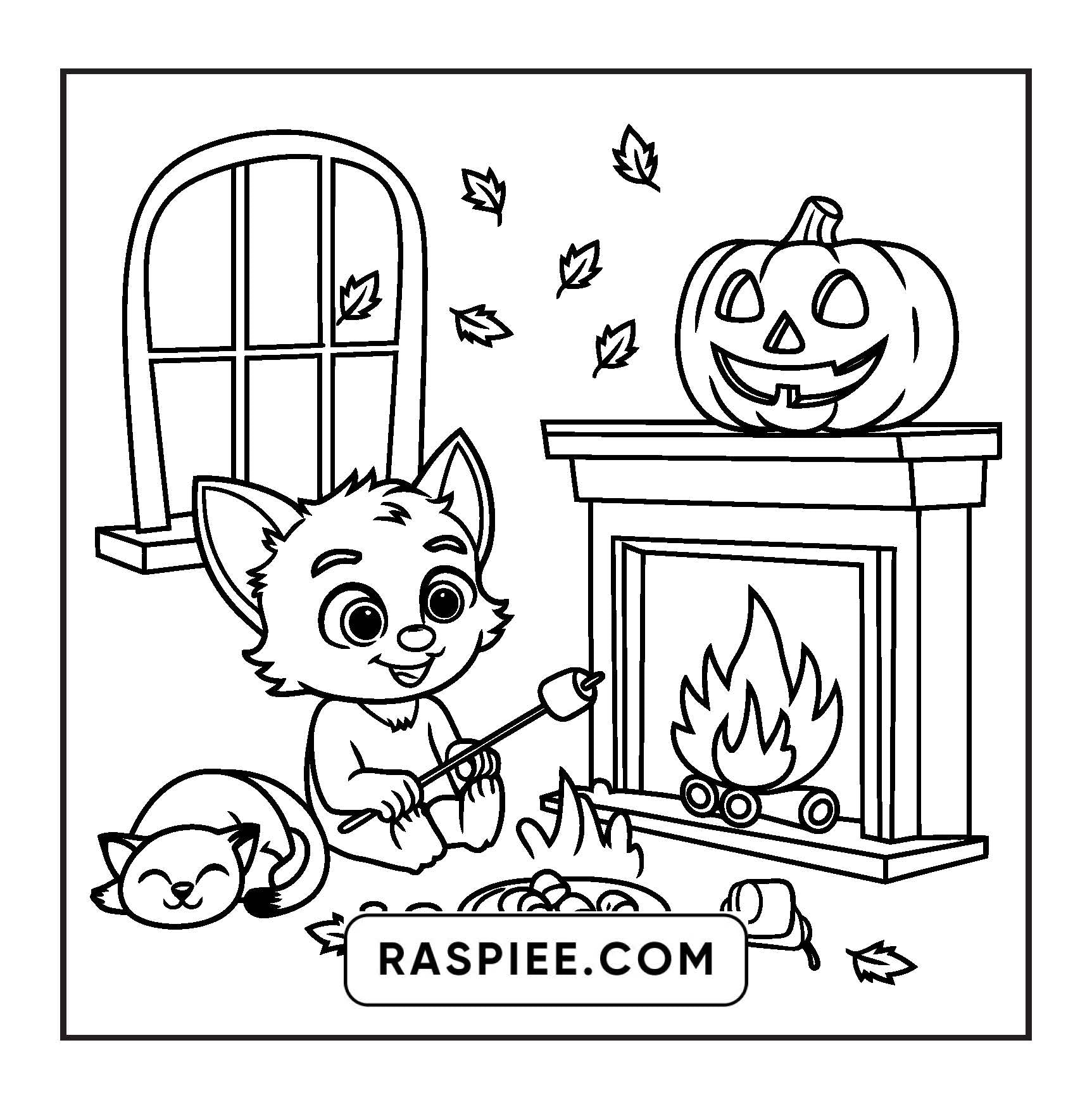 100 Bold and Easy Spooky Times Halloween Coloring Pages
