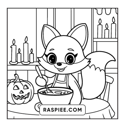 100 Bold and Easy Spooky Times Halloween Coloring Pages