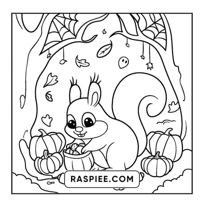 100 Bold and Easy Spooky Times Halloween Coloring Pages