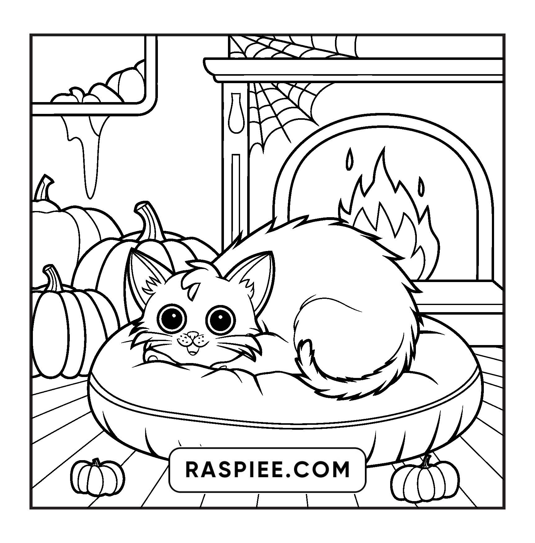 100 Bold and Easy Spooky Times Halloween Coloring Pages