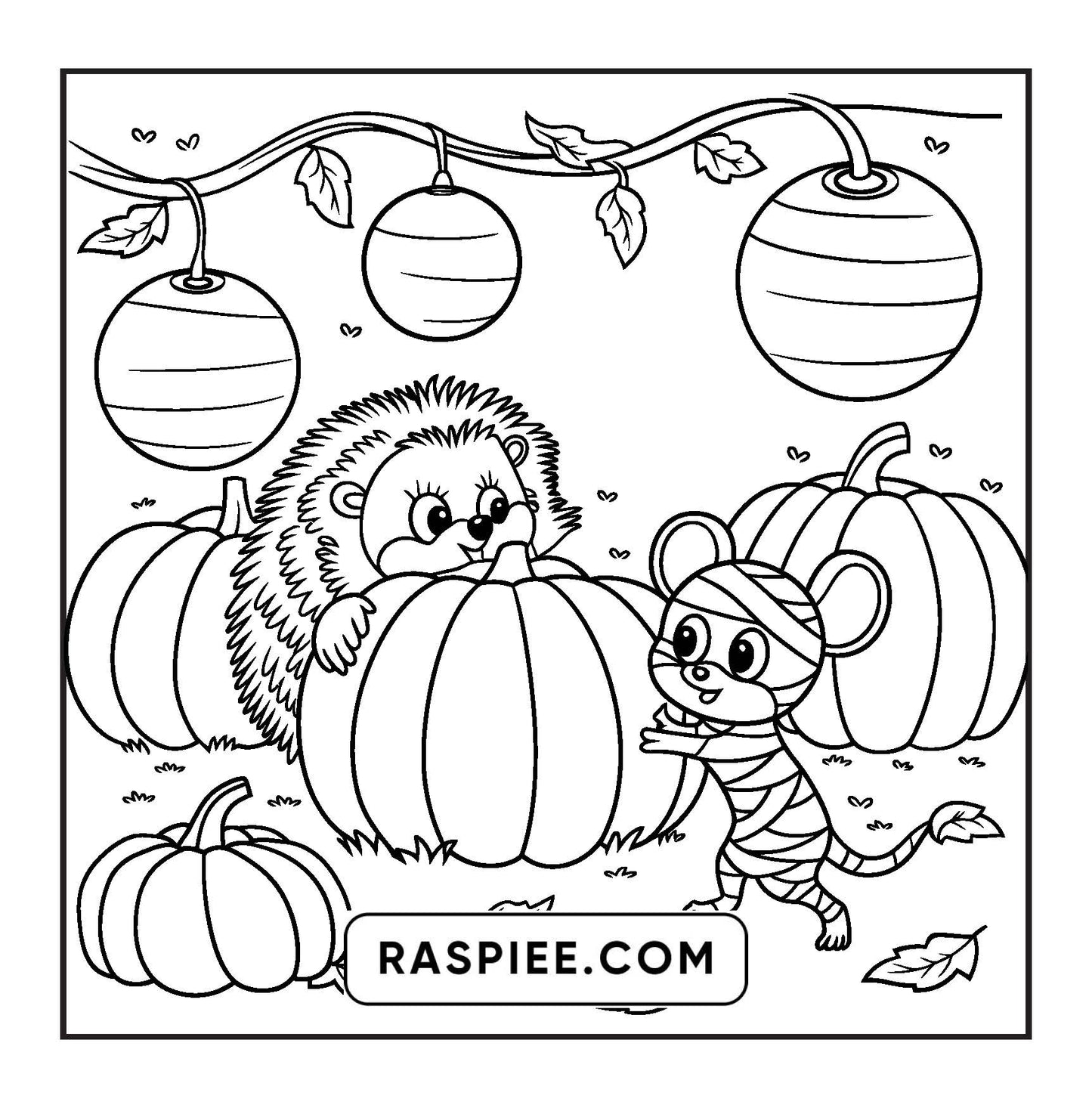100 Bold and Easy Spooky Times Halloween Coloring Pages