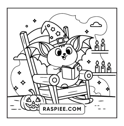 100 Bold and Easy Spooky Times Halloween Coloring Pages