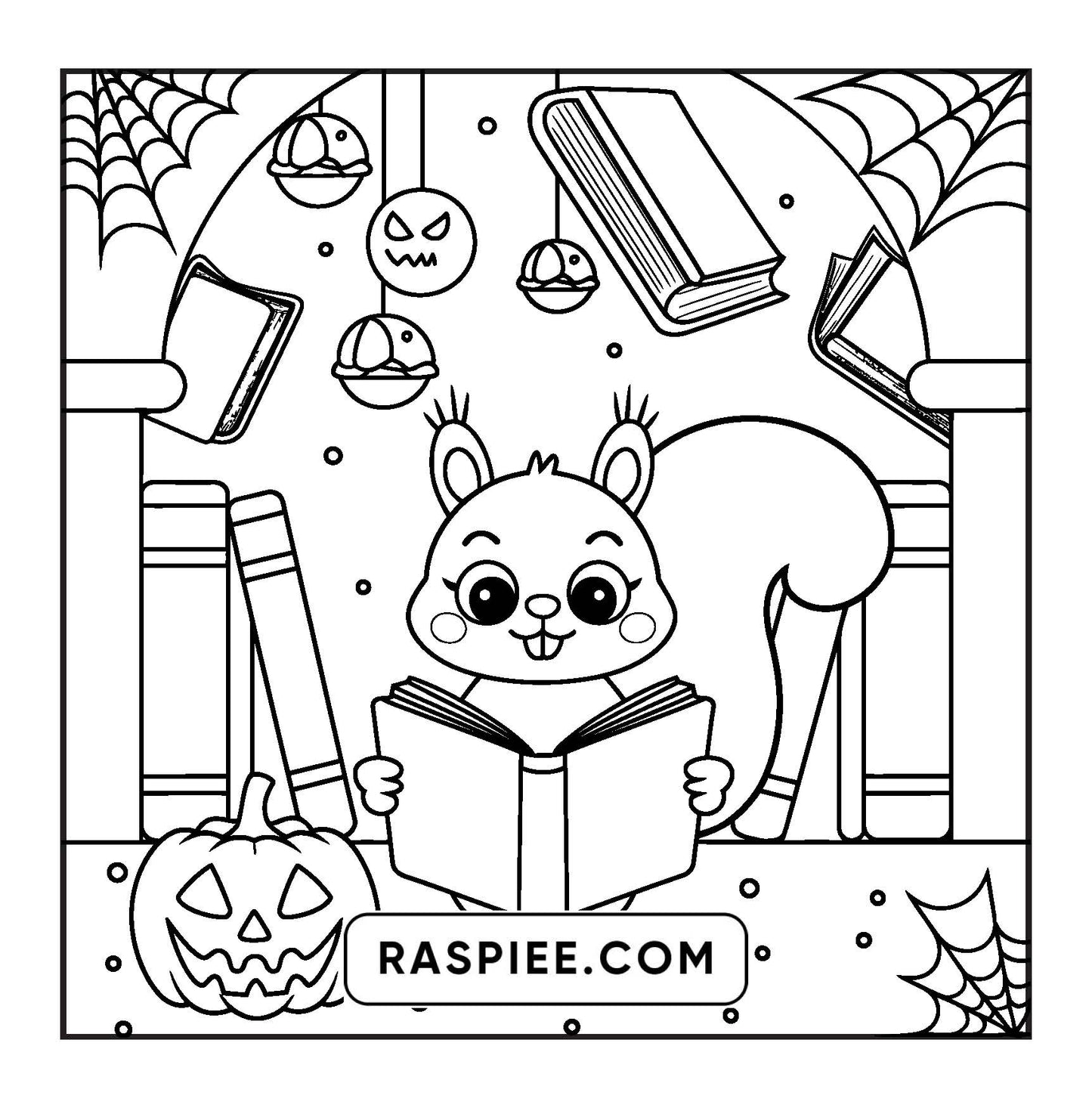 100 Bold and Easy Spooky Times Halloween Coloring Pages