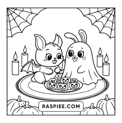 100 Bold and Easy Spooky Times Halloween Coloring Pages