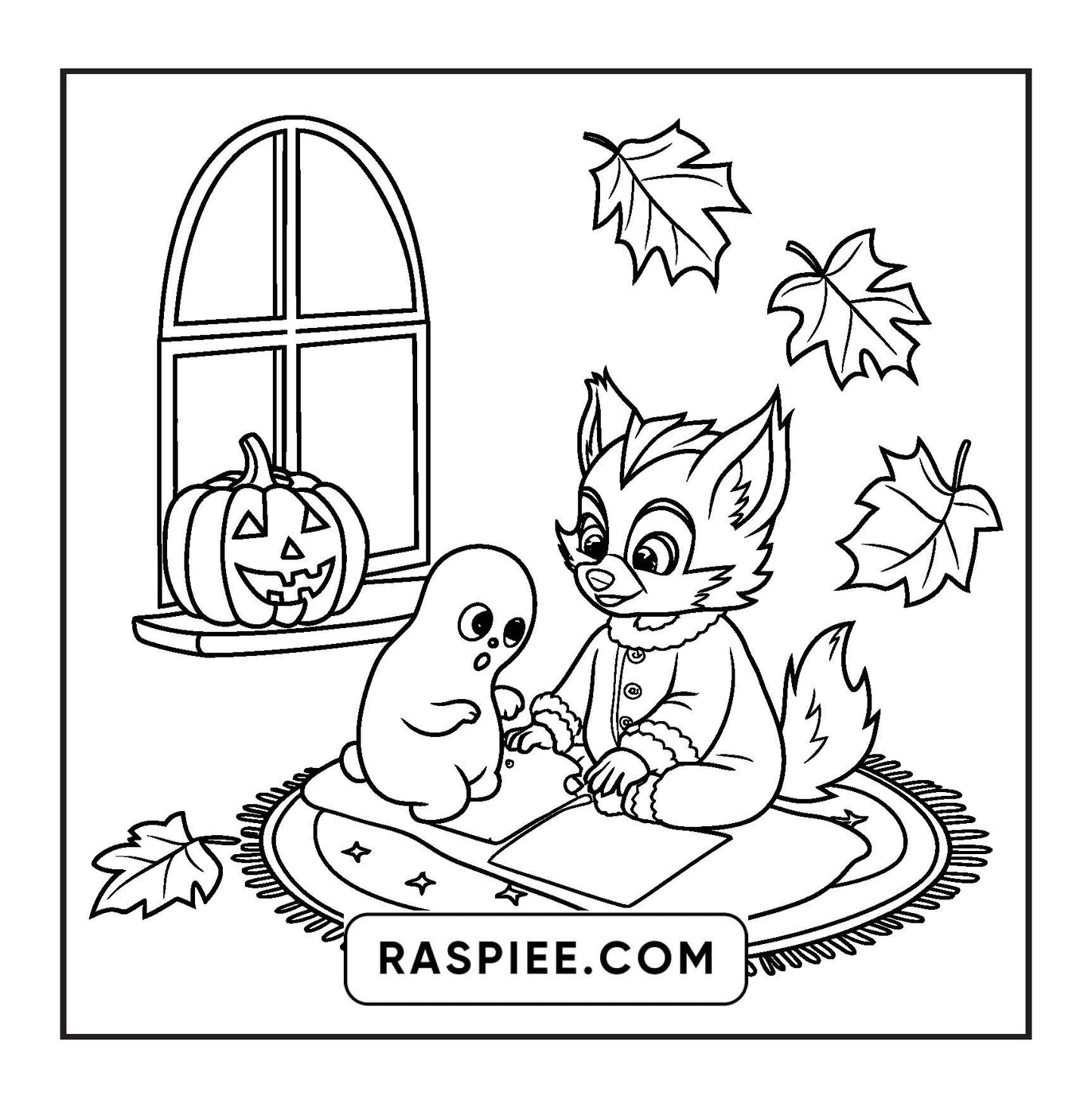 100 Bold and Easy Spooky Times Halloween Coloring Pages