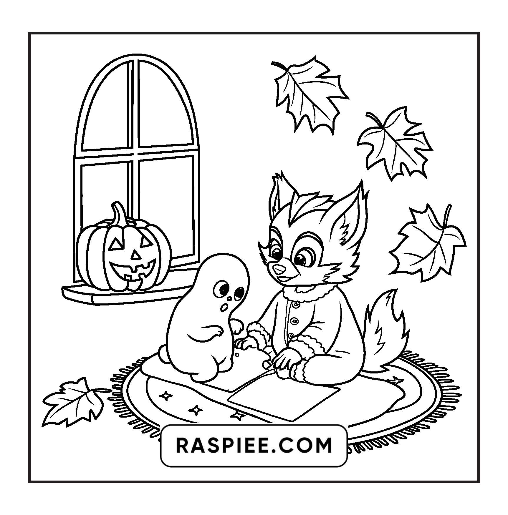 100 Bold and Easy Spooky Times Halloween Coloring Pages