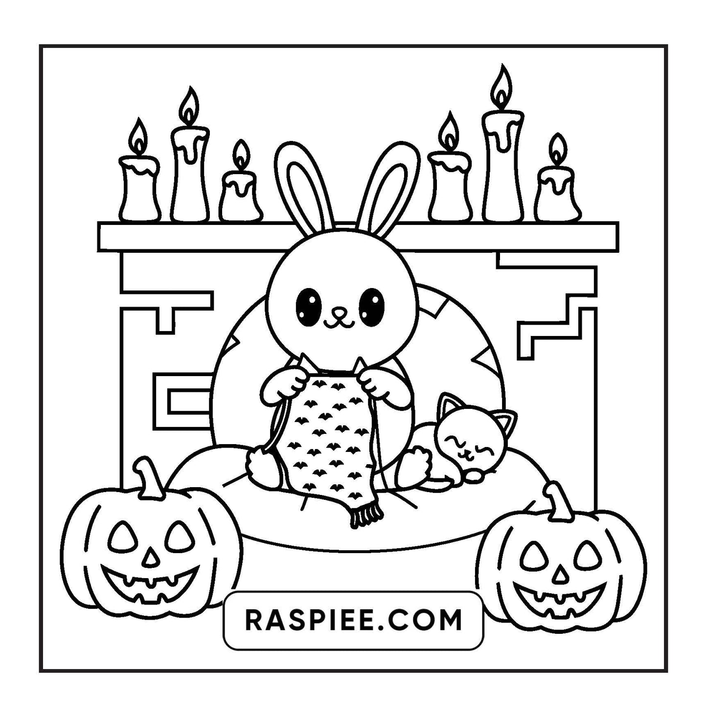 100 Bold and Easy Spooky Times Halloween Coloring Pages