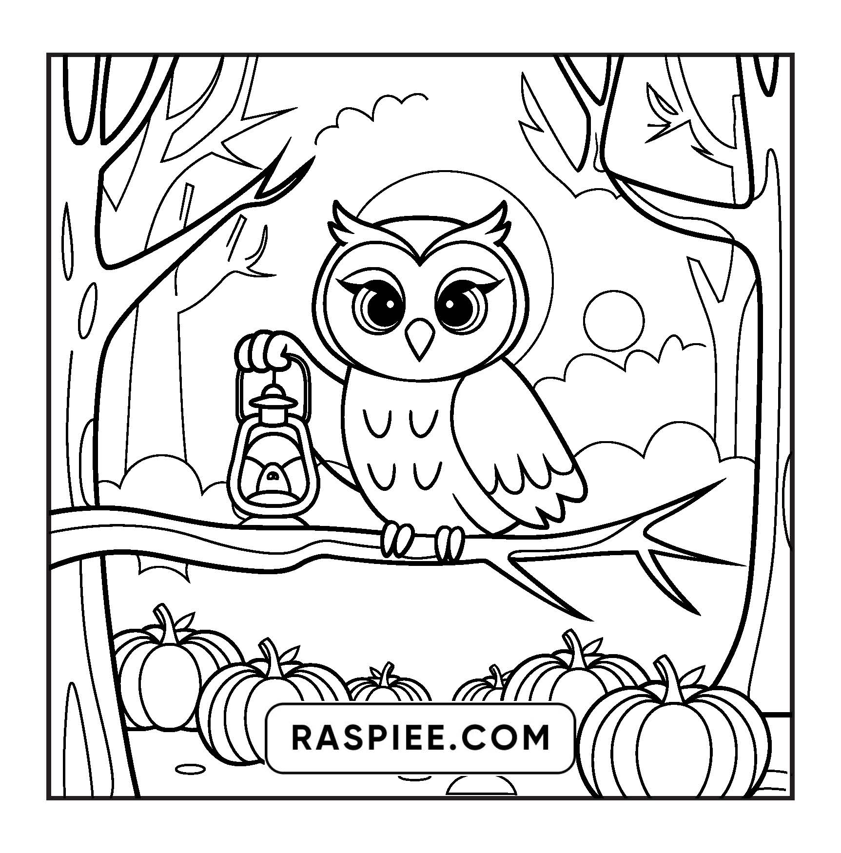 100 Bold and Easy Spooky Times Halloween Coloring Pages