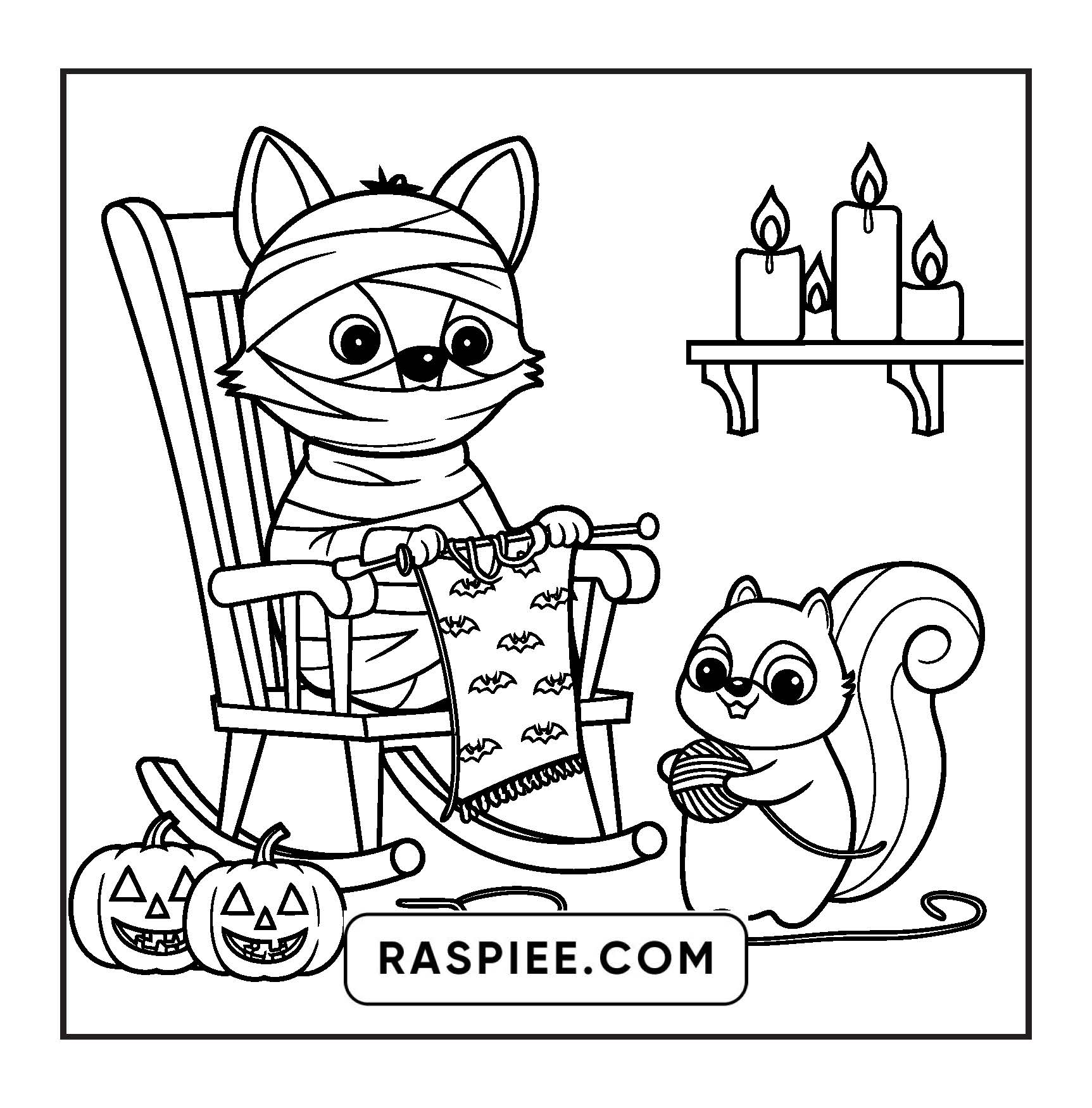 100 Bold and Easy Spooky Times Halloween Coloring Pages