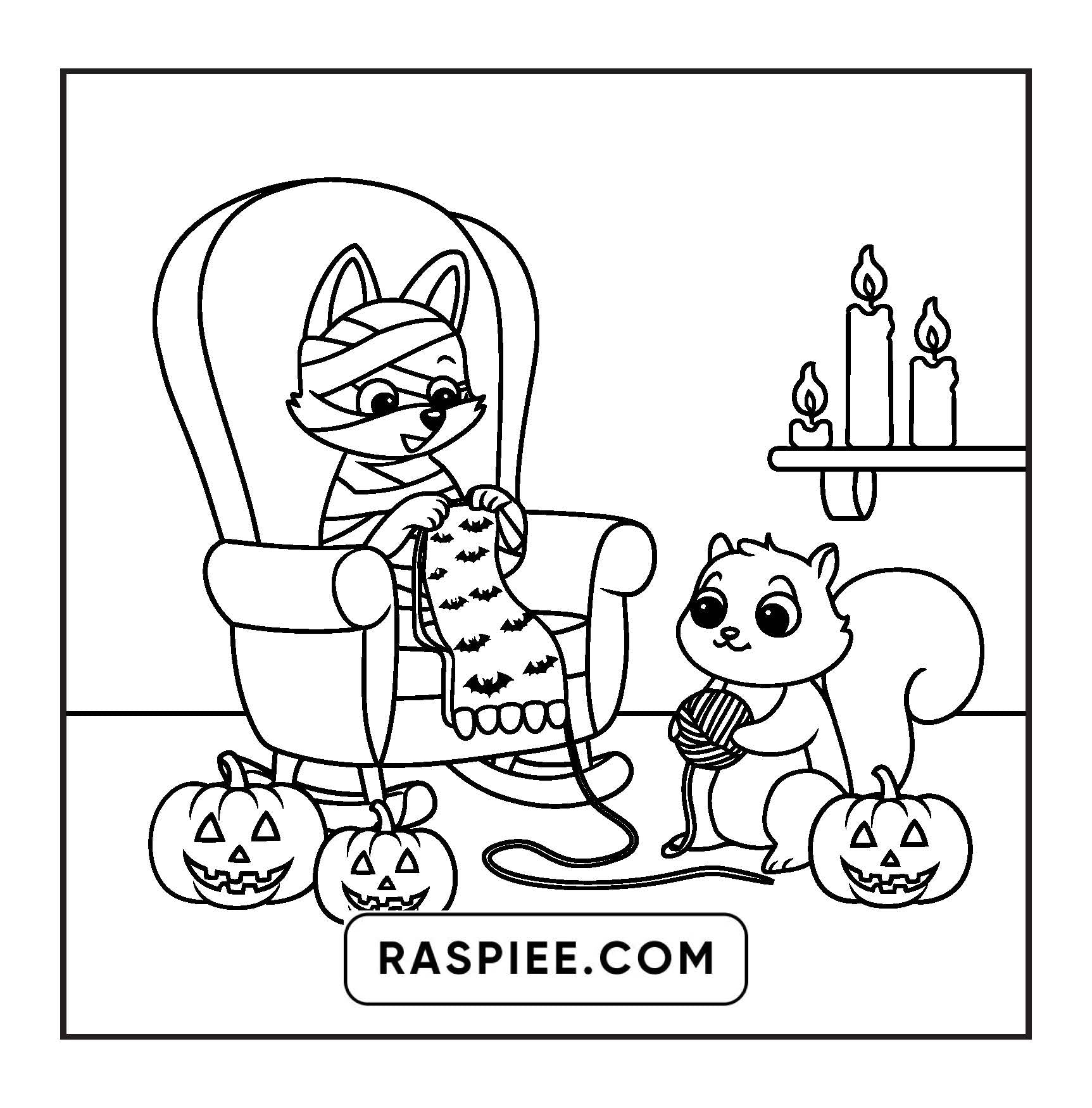 100 Bold and Easy Spooky Times Halloween Coloring Pages