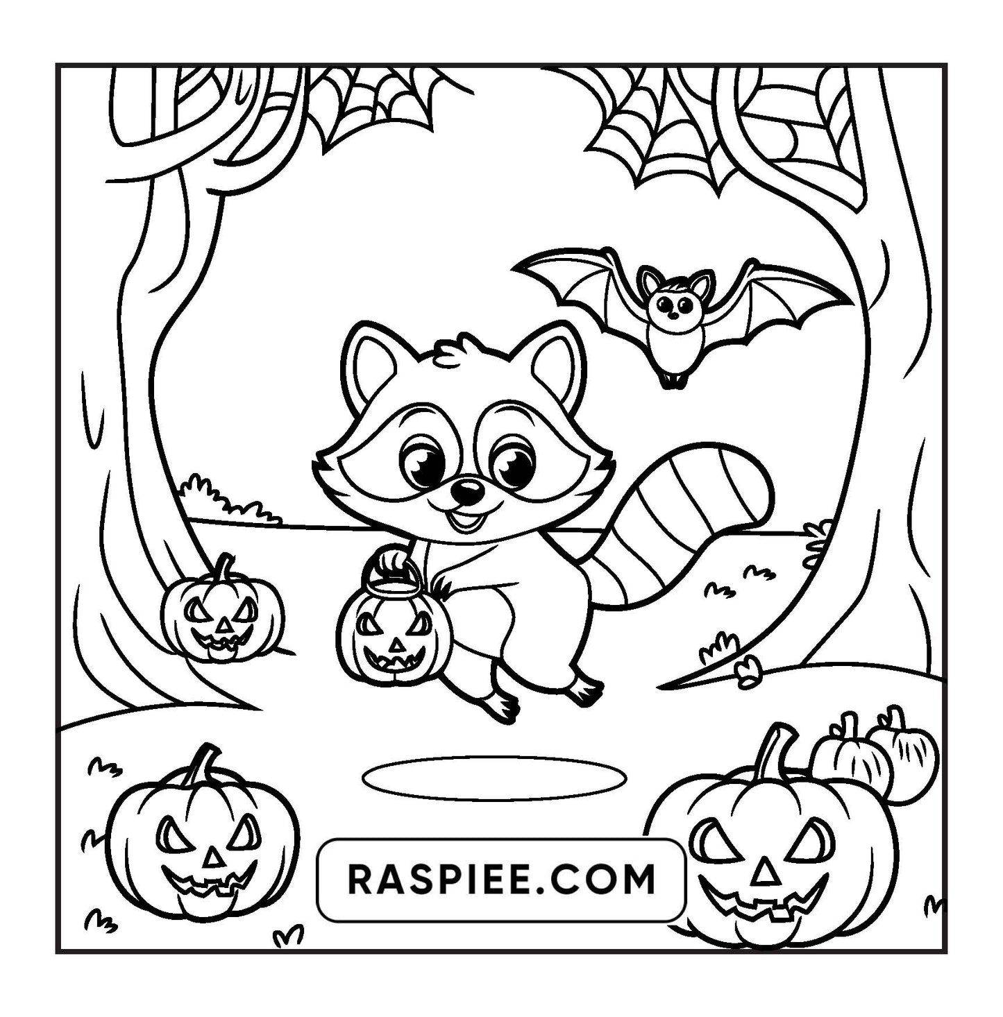 100 Bold and Easy Spooky Times Halloween Coloring Pages