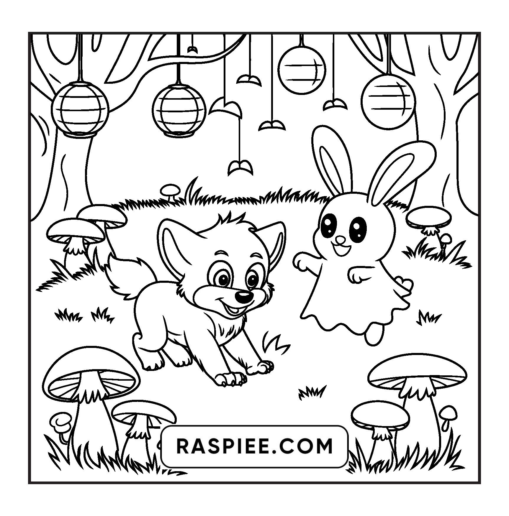 100 Bold and Easy Spooky Times Halloween Coloring Pages