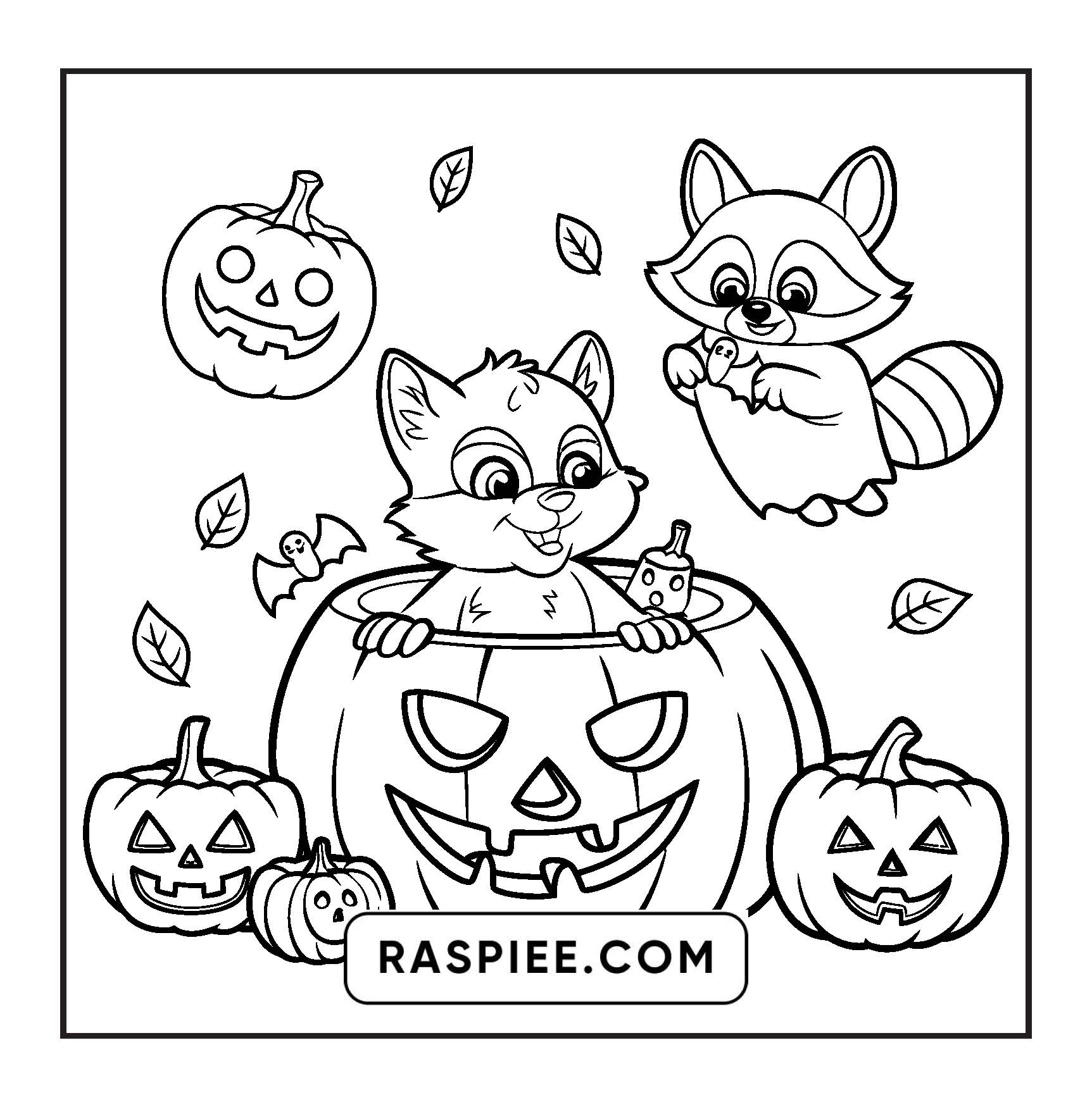 100 Bold and Easy Spooky Times Halloween Coloring Pages