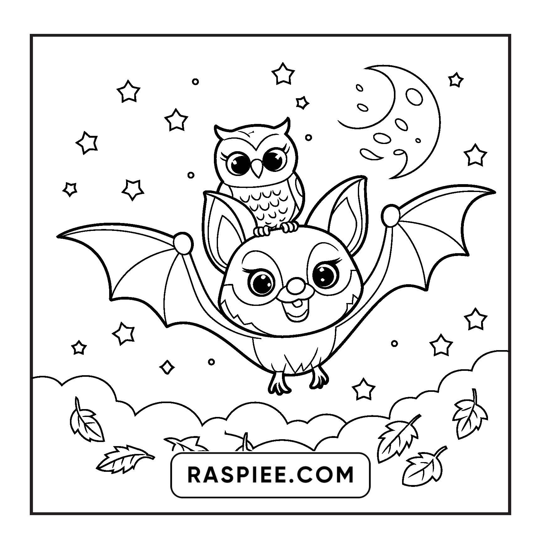 100 Bold and Easy Spooky Times Halloween Coloring Pages