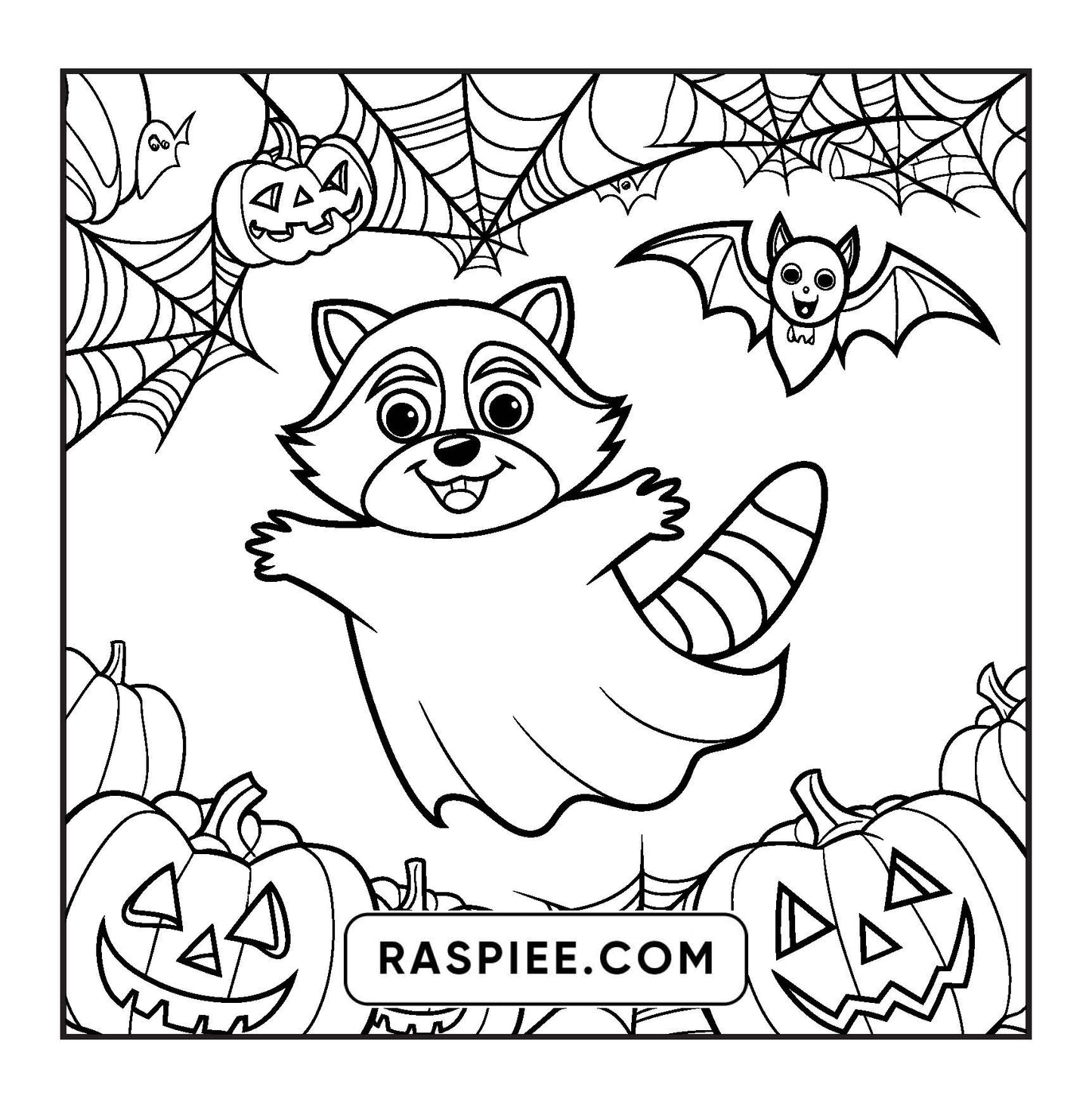 100 Bold and Easy Spooky Times Halloween Coloring Pages
