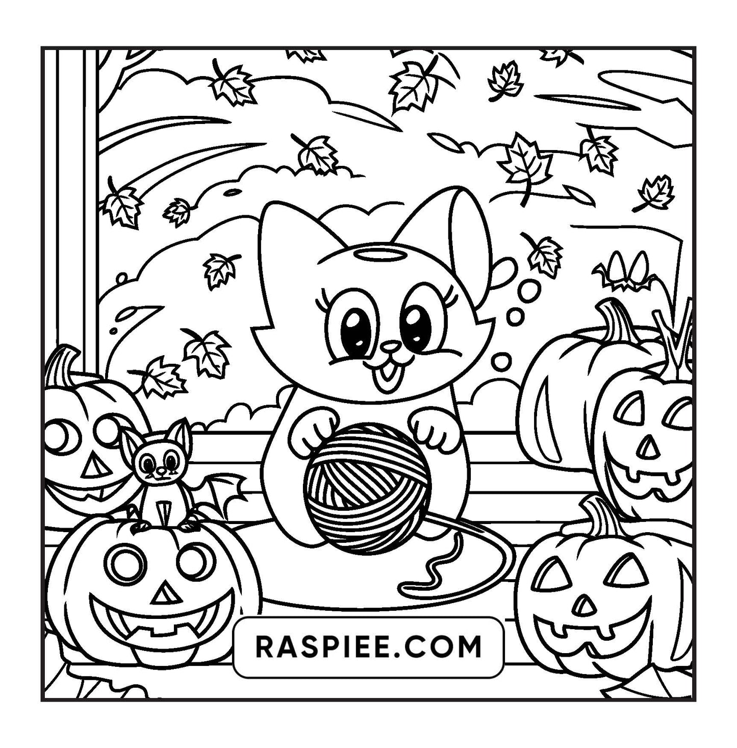 100 Bold and Easy Spooky Times Halloween Coloring Pages
