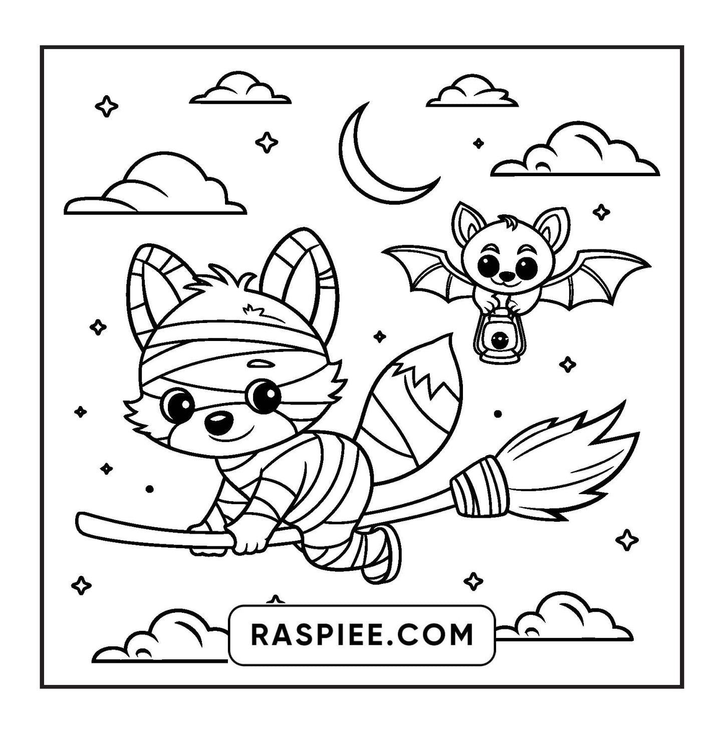 100 Bold and Easy Spooky Times Halloween Coloring Pages