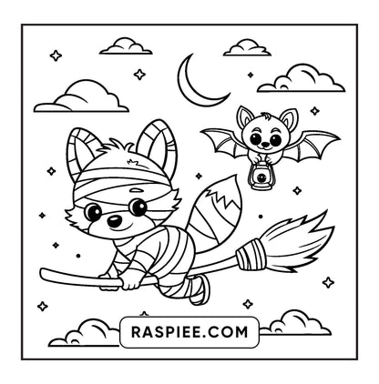 100 Bold and Easy Spooky Times Halloween Coloring Pages
