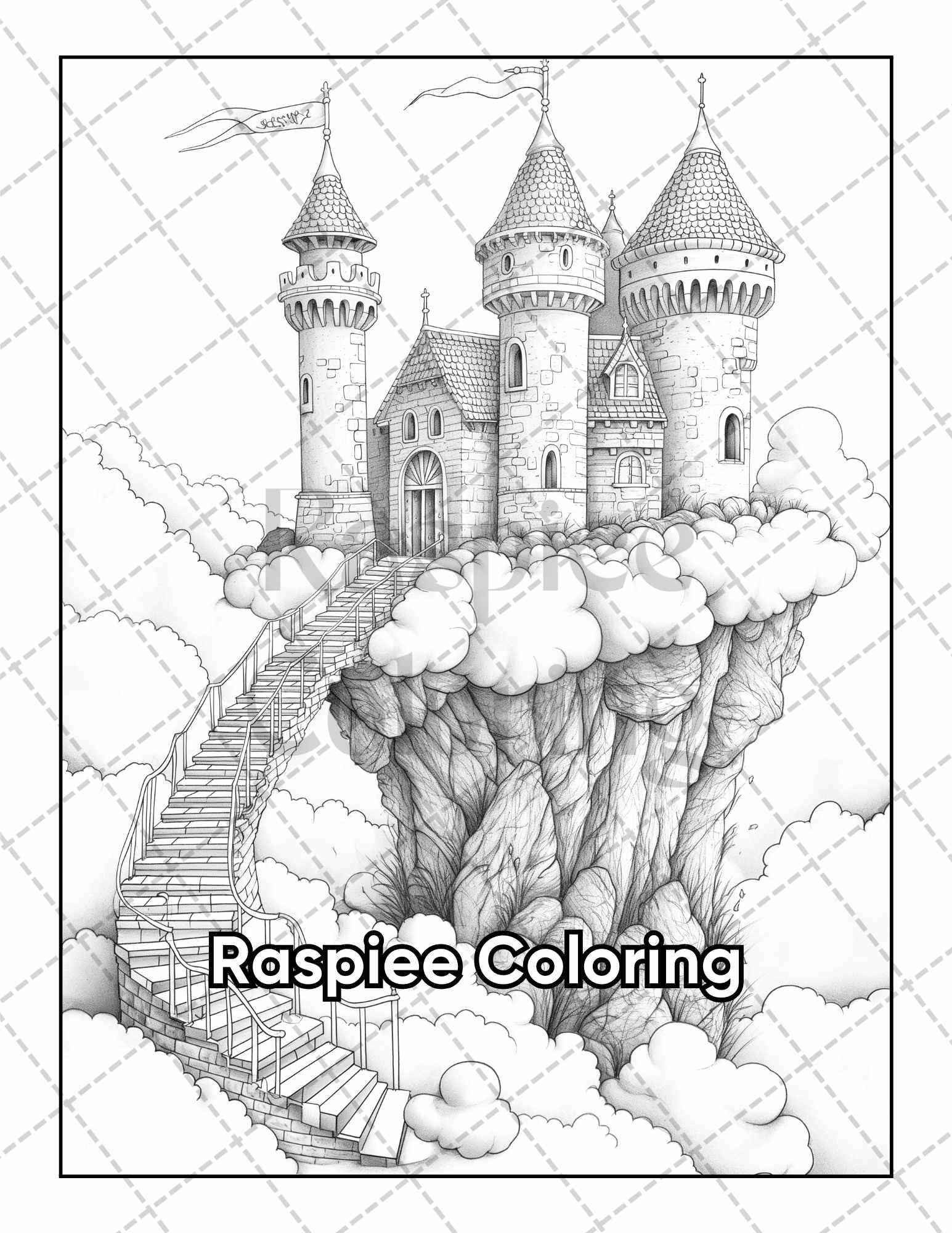 50 Fairyland Adult Coloring Pages Printable PDF Instant Download