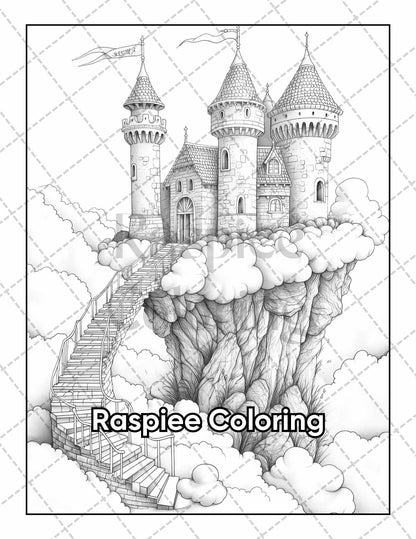50 Fairyland Adult Coloring Pages Printable PDF Instant Download