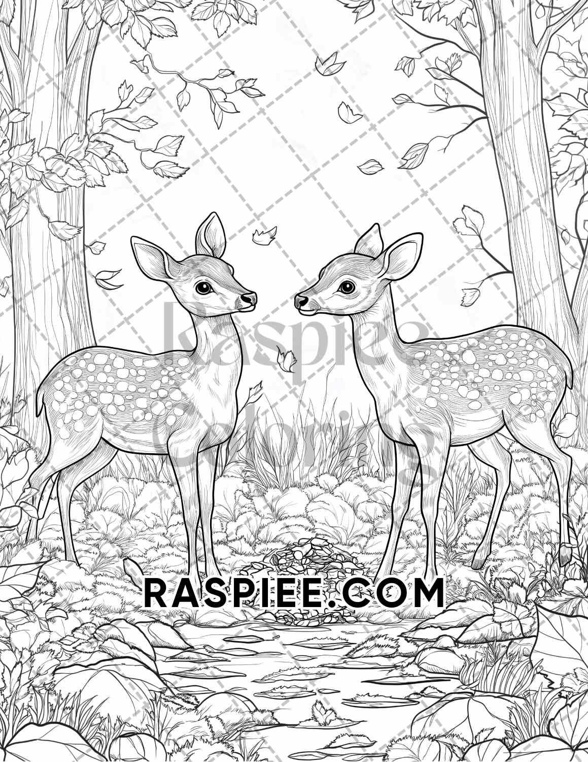 Autumn Charm Adult Coloring Pages Printable PDF Instant Download