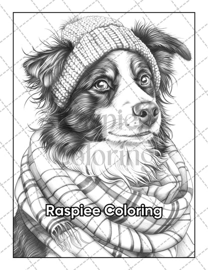 50 Dogs Dressed Up Adult Coloring Pages Printable PDF Instant Download