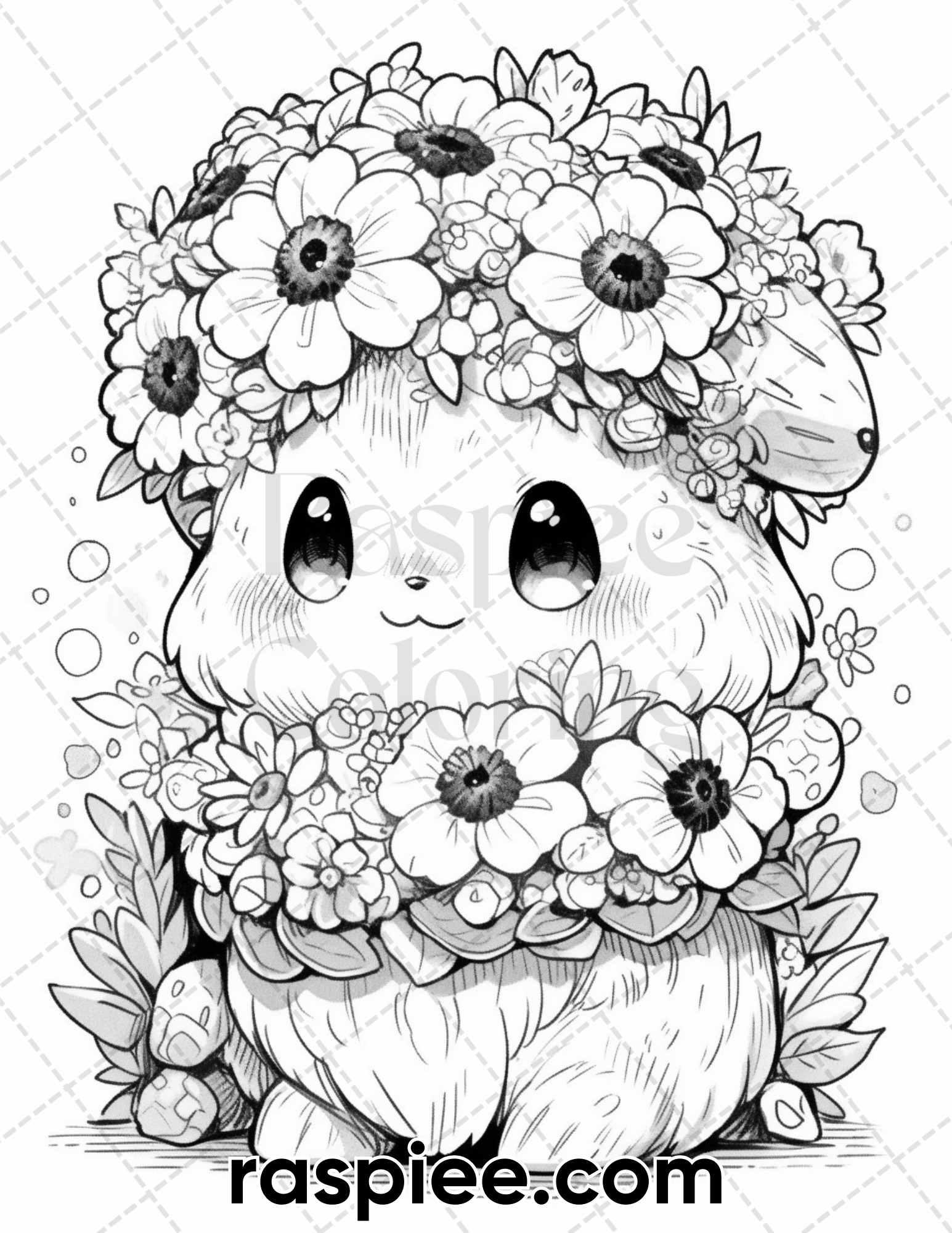 60 Cute Cactus Adventure Grayscale Coloring Pages for Adults, Printable PDF Instant Download