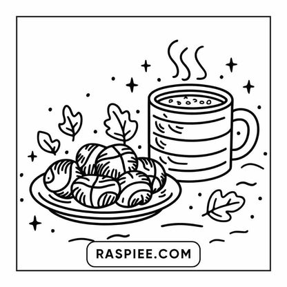 114 Cozy Autumn Bold & Easy Coloring Pages PDF Printable Instant Download